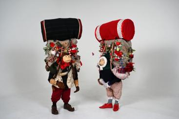 Flying Buttresses - Elderly Puppetry Couple of Miniature Proportions - Walkabout Entertainers