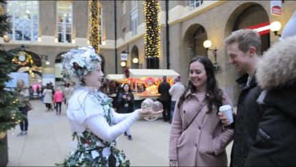 Sorcha's Enchanted Winter - Contact juggler to enhance any Christmas or Winter festival Walkabout entertainer