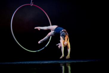 Tensile Twitch - Female Acrobatic Cyr Wheel Cabaret Act circus Entertainer