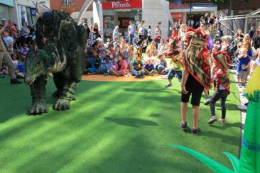 Tiny the Dinosaur - Interactive Walkabout Dinosaur - Walkabout Entertainer