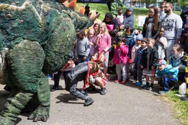 Tiny the Dinosaur - Interactive Walkabout Dinosaur - Walkabout Entertainer