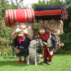Flying Buttresses - Elderly Puppetry Couple of Miniature Proportions - Walkabout Entertainers