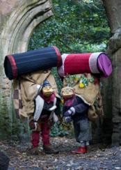 Flying Buttresses - Elderly Puppetry Couple of Miniature Proportions - Walkabout Entertainers