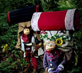 Flying Buttresses - Elderly Puppetry Couple of Miniature Proportions - Walkabout Entertainers