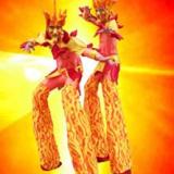 Fire Lords - Flaming Stilt Walkers - Circus Stilt Walkers