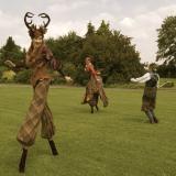 Curious Country Pursuits - A Haute Couture Twist to Stilt Walking Entertainers