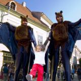 Rum BaBa's Big Bats - Stilt Walking Flying Fox Bats - Walkabout Street Entertain