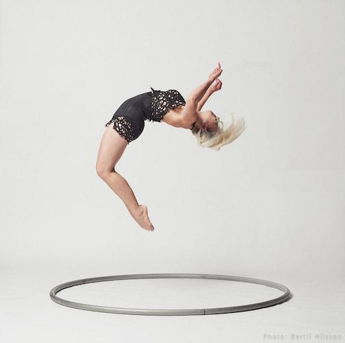 Tensile Twitch - Female Acrobatic Cyr Wheel Cabaret Act Entertainer